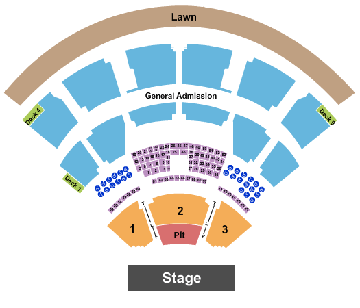 Walnut Creek Amphitheatre RÜFÜS DU SOL Seating Chart